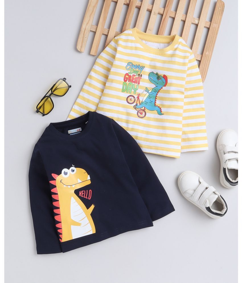     			BUMZEE - Yellow Baby Boy T-Shirt ( Pack of 2 )