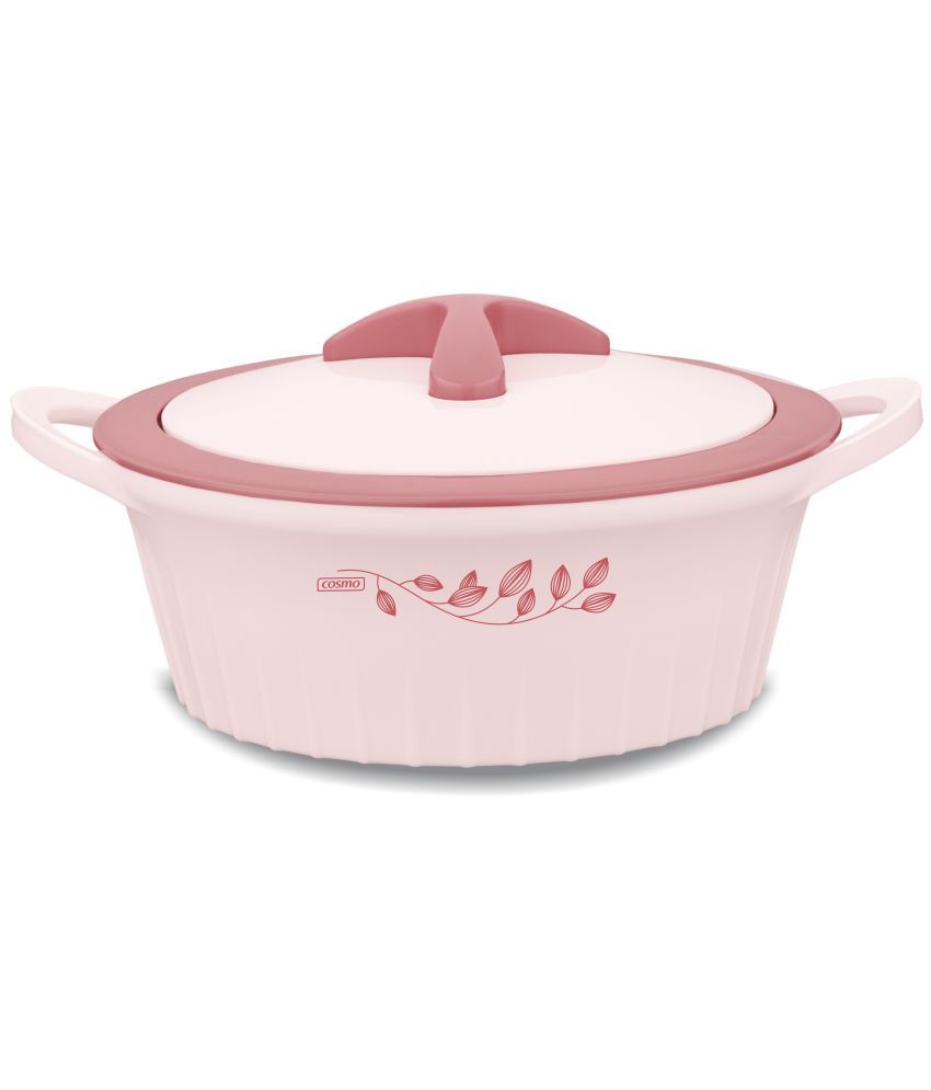     			Cosmo Rose Gold Plastic Thermoware Casserole ( Set of 1 , 2700 mL )