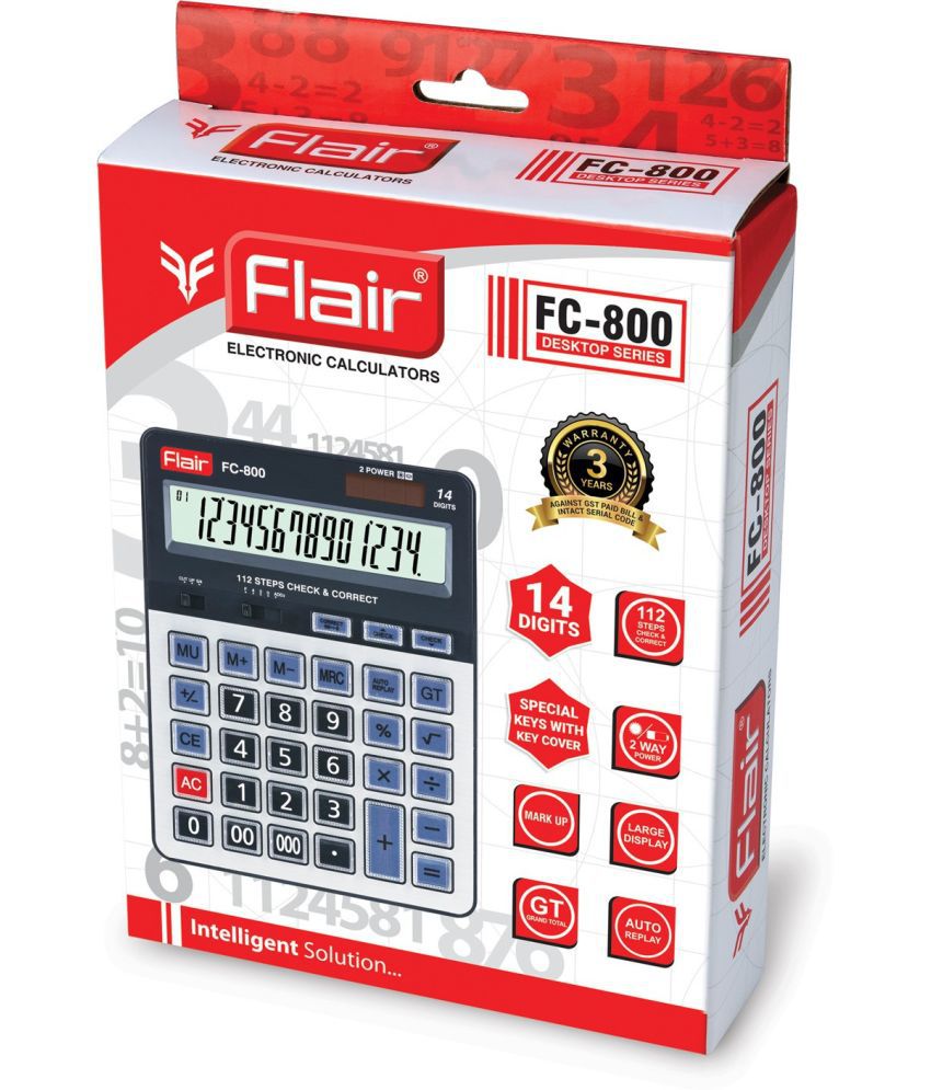     			FLAIR FC 800 Basic  Calculator (14 Digit)