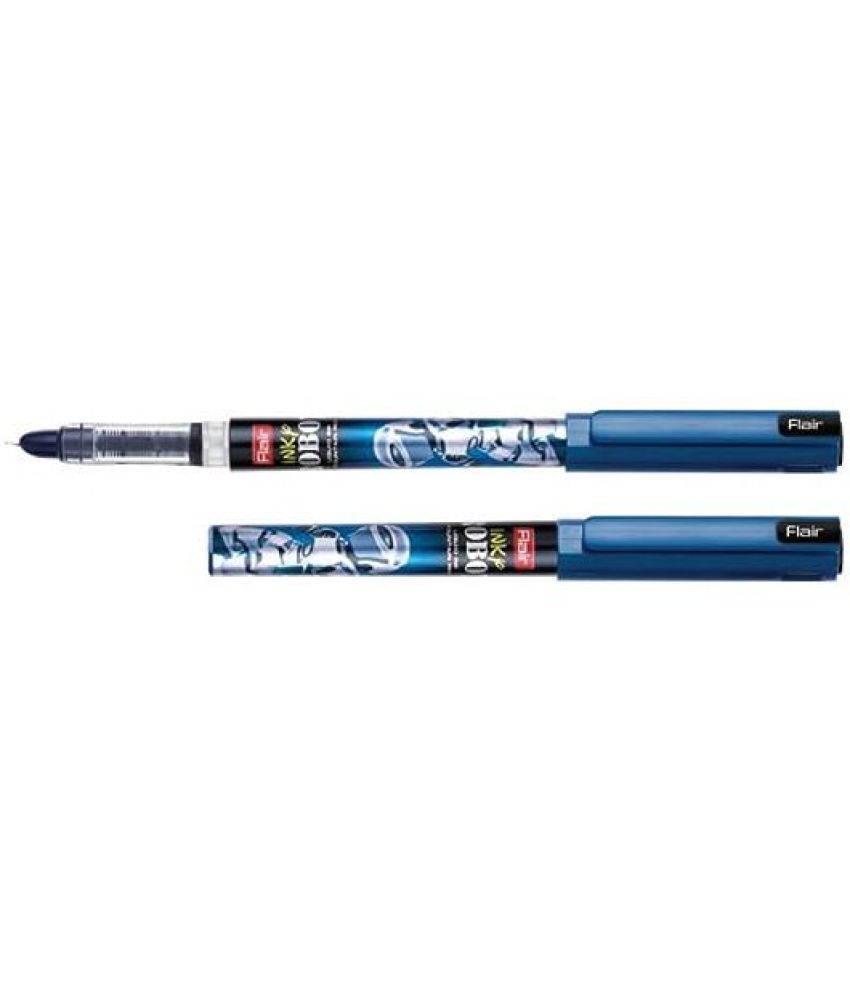     			FLAIR Inky Series Robot Liquid Ink, 2 Pieces X-Large Jumbo Cartridges Each Pack Fountain Pen (Pack of 8, Blue)