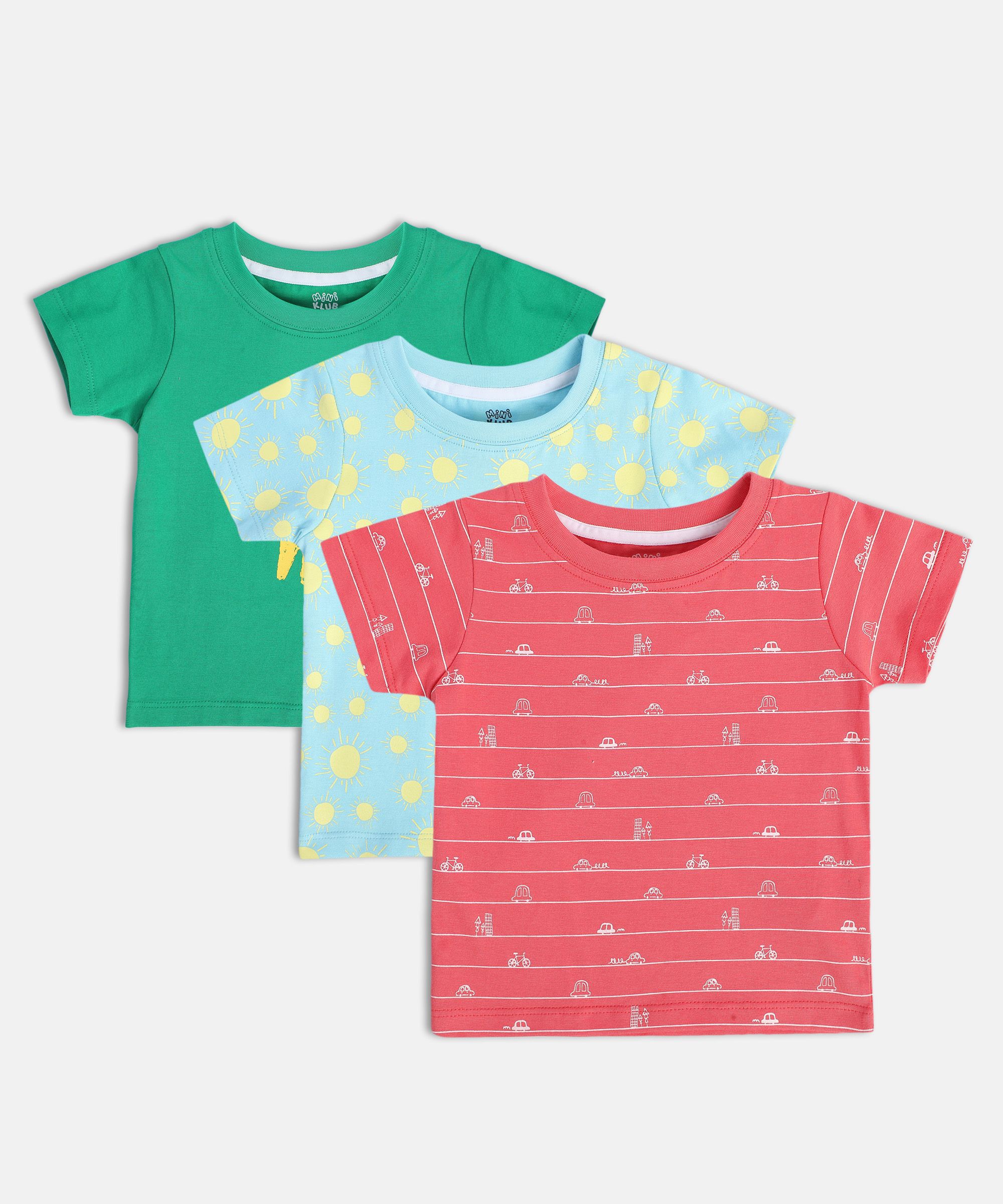     			MINI KLUB - Multi Baby Boy T-Shirt ( Pack of 3 )