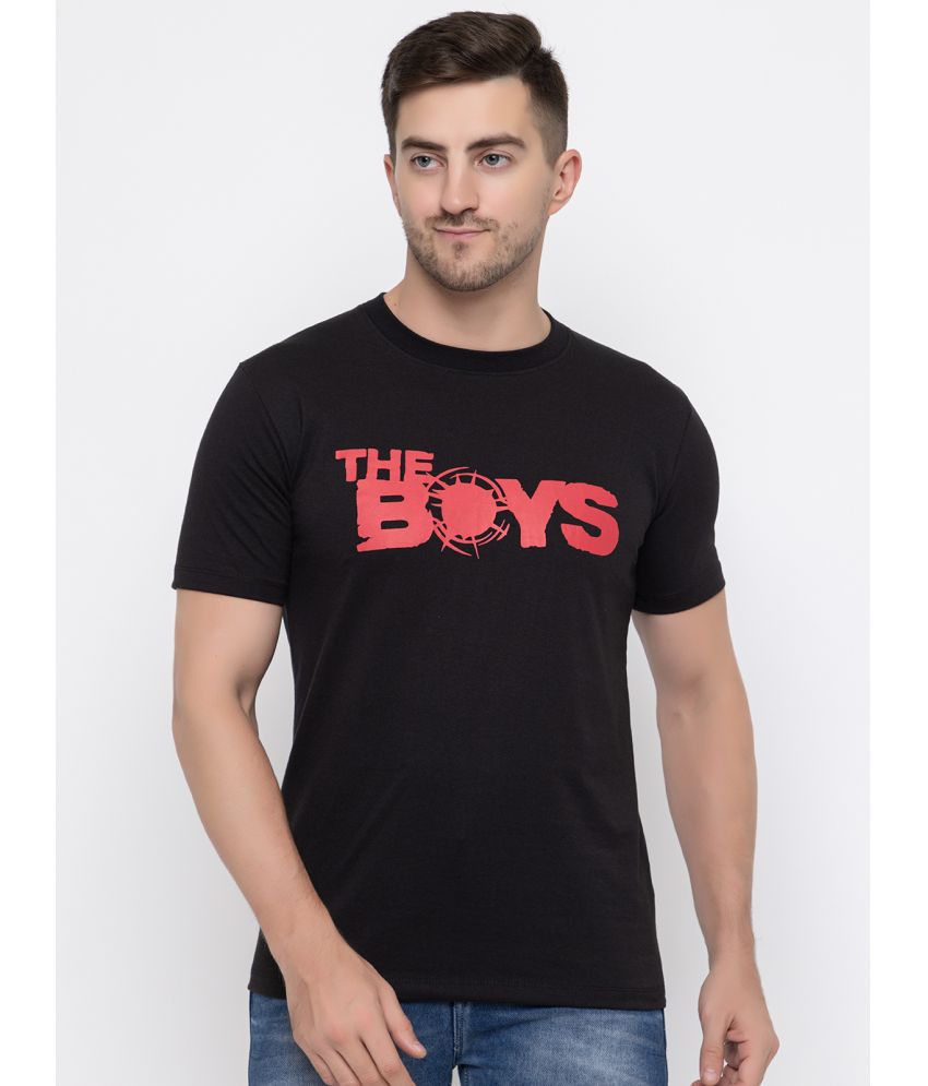     			MODERNITY Cotton Regular Fit Printed Half Sleeves Men's T-Shirt - Black ( Pack of 1 )