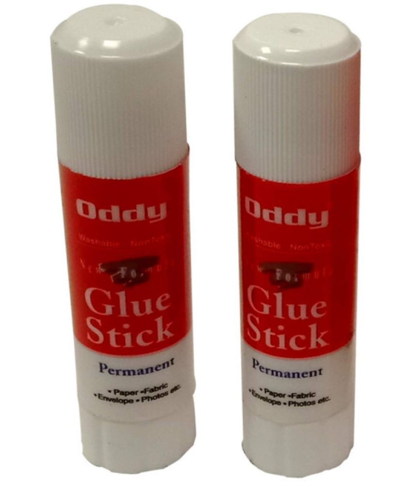     			Oddy Non-Toxic Transparent Adhesive | Acid Free, Washable Glue Stick (Set of 10, White)