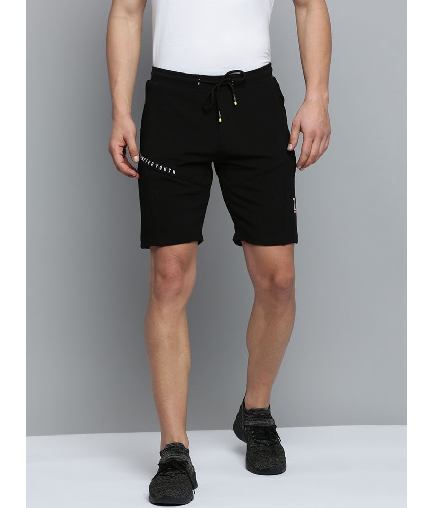     			Showoff - Black Polyester Men's Shorts ( Pack of 1 )