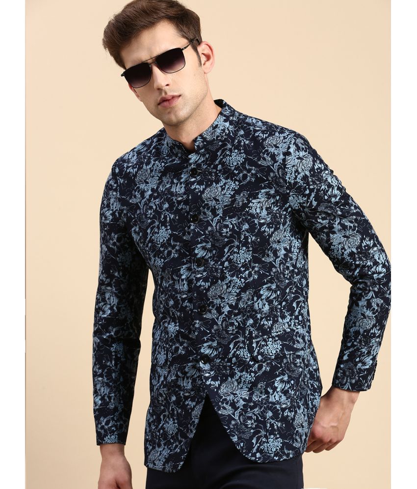     			Showoff Cotton Blend Men's Blazer - Navy Blue ( Pack of 1 )