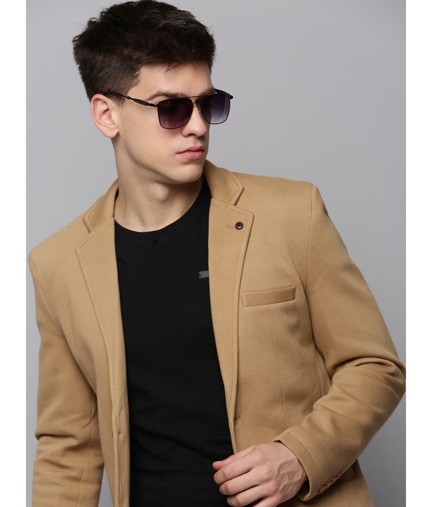     			Showoff Cotton Blend Men's Blazer - Khaki ( Pack of 1 )