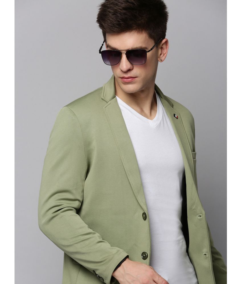     			Showoff Cotton Men's Blazer - Sea Green ( Pack of 1 )