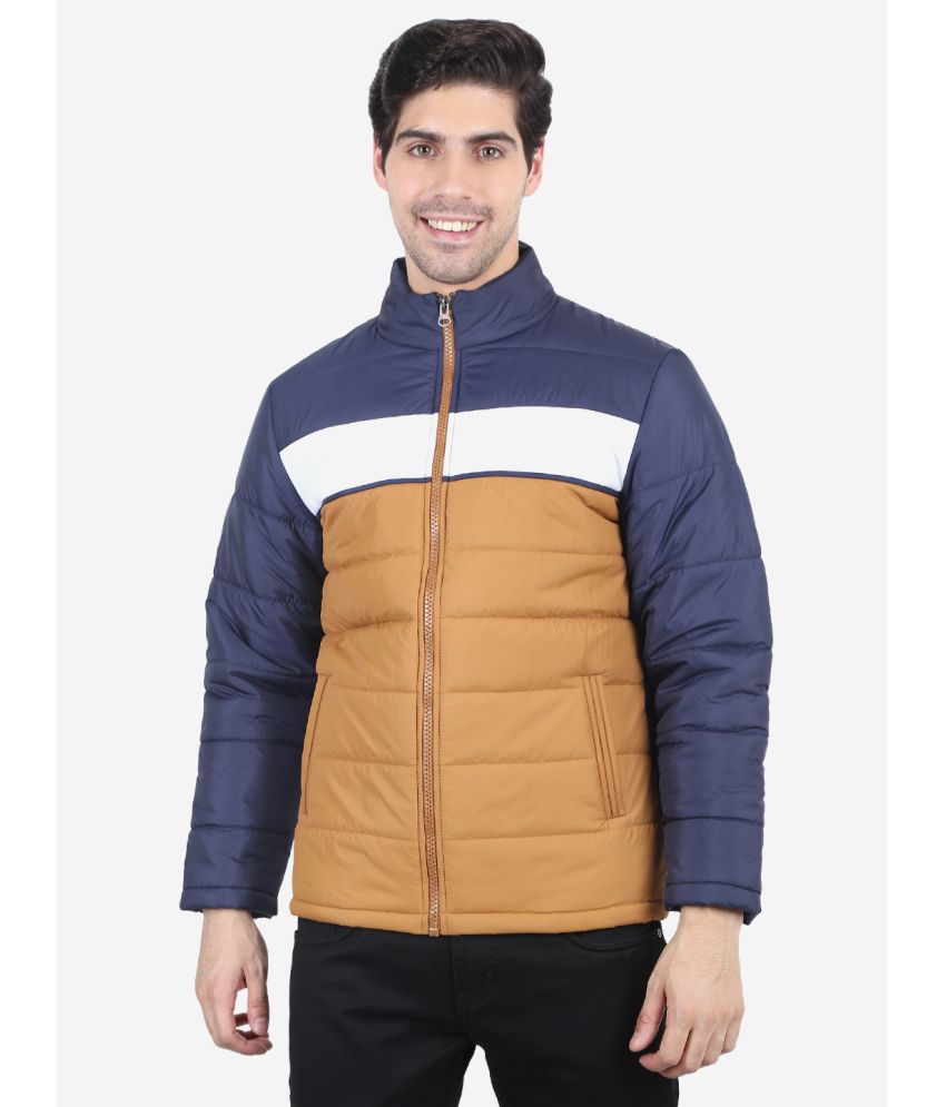     			xohy Nylon Men's Quilted & Bomber Jacket - Navy Blue ( Pack of 1 )