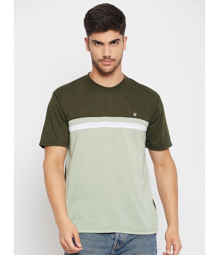     			Auxamis Pack of 1 Cotton Blend Regular Fit Men's T-Shirt ( Olive )