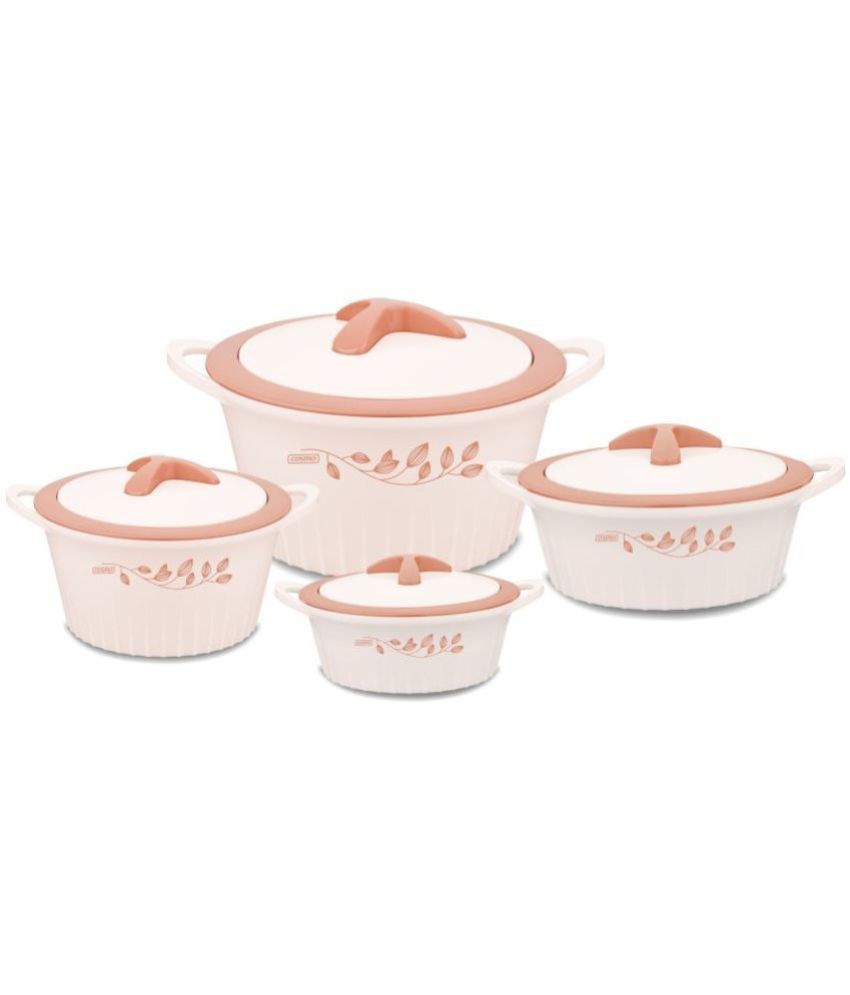    			Cosmo Pink Plastic Thermoware Casserole ( Set of 4 , 6710 mL )
