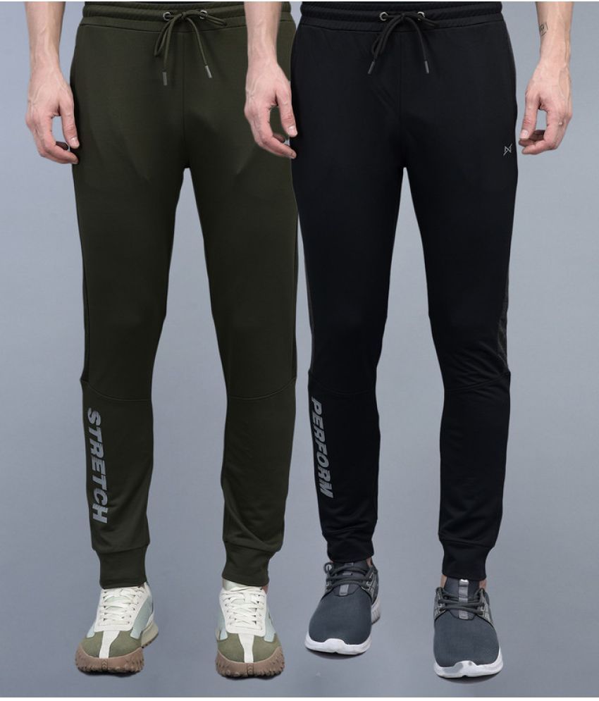     			Force NXT - Multicolor Blended Men's Trackpants ( Pack of 2 )