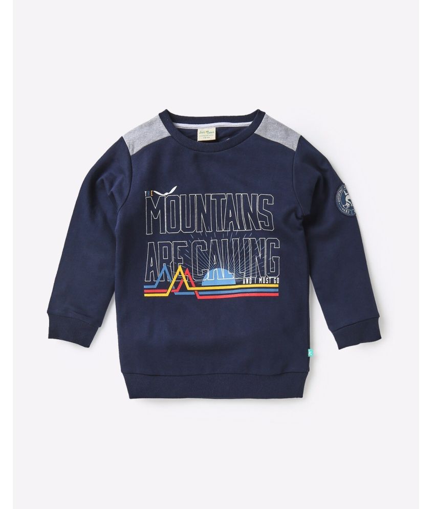     			Juscubs - Navy Blue Cotton Boys Sweatshirt ( Pack of 1 )