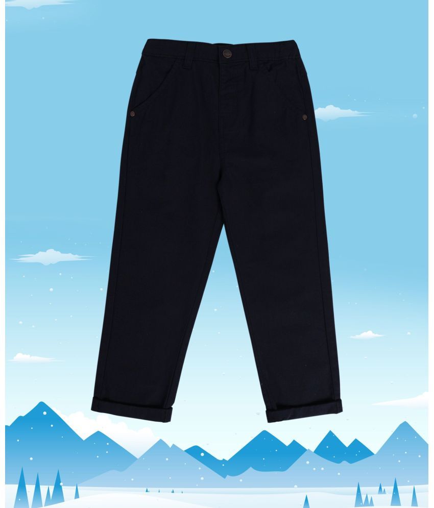     			MINI KLUB Pack of 1 Cotton Trousers ( Navy )