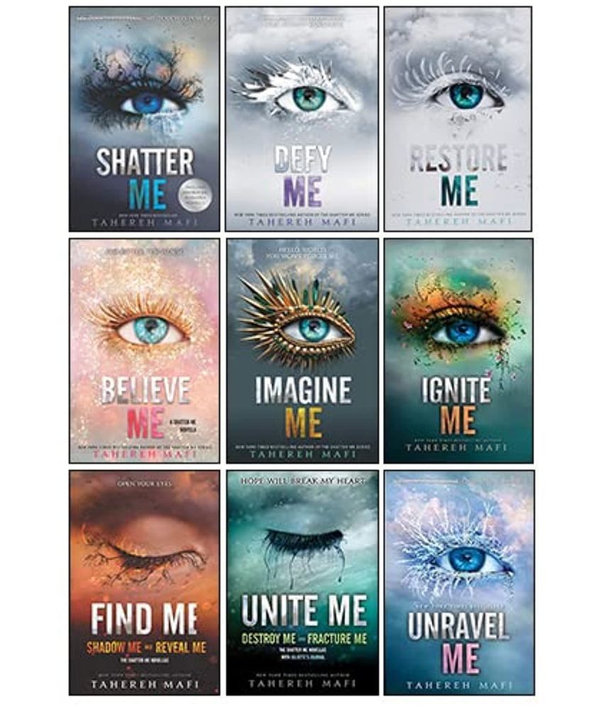     			Shatter Me Series Collection 9 Books Set By Tahereh Mafi(Unite Me, Believe Me, Imagine Me, Find Me, Unravel Me, Unravel Me, Defy Me, Restore Me, Ignite Me)