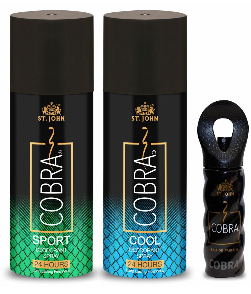     			St. John - Cool,Live 150ml Each & Perfume 15ml Deodorant Spray & Perfume for Men 150 ml ( Pack of 3 )