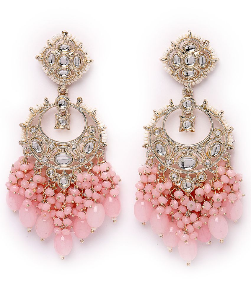     			Studio Sukkhi - Pink Drop Earrings ( Pack of 1 )