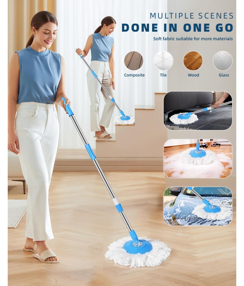     			TINUMS - Handle Mop ( Extendable Mop Handle with 360 Degree Movement )