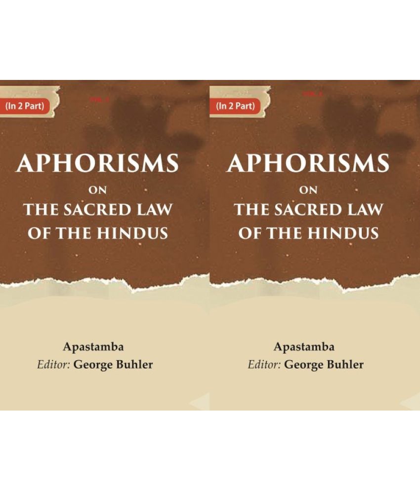    			Aphorisms on the Sacred Law of the Hindus 2 Vols. Set [Hardcover]