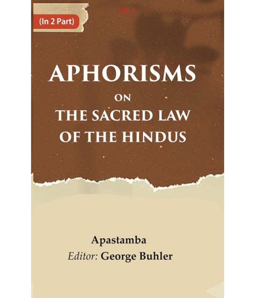     			Aphorisms on the Sacred Law of the Hindus 2nd