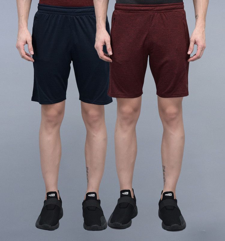     			Force NXT - Multicolor Cotton Blend Men's Shorts ( Pack of 2 )