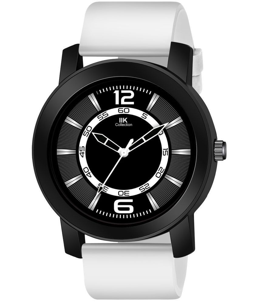     			IIK COLLECTION - White Silicon Analog Men's Watch