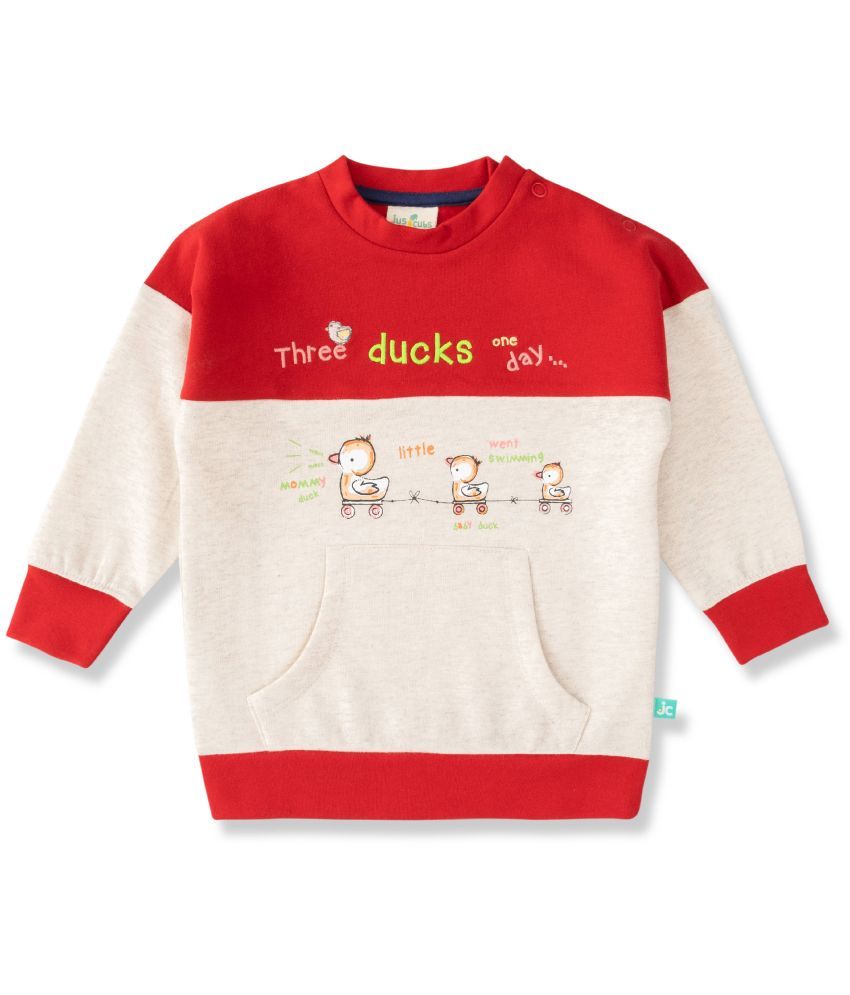     			JusCubs Boys Cotton Infants Solid Sweatshirt - Red (Pack of 1)