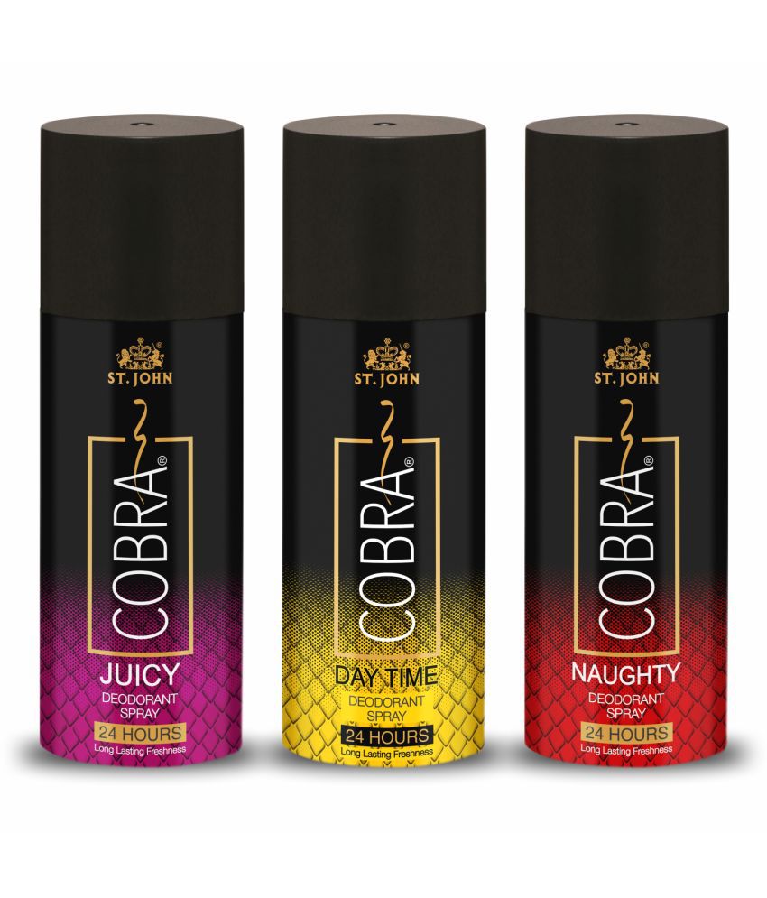     			St. John - Juicy, Naughty & Daytime 150ml Each Deodorant Spray for Men 150 ml ( Pack of 3 )
