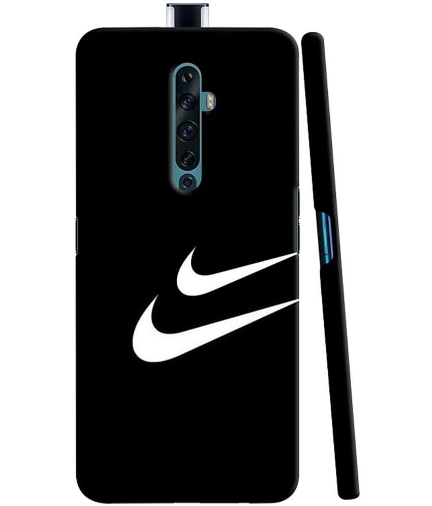     			T4U THINGS4U - Black Printed Back Cover Polycarbonate Compatible For Oppo Reno 2F ( Pack of 1 )