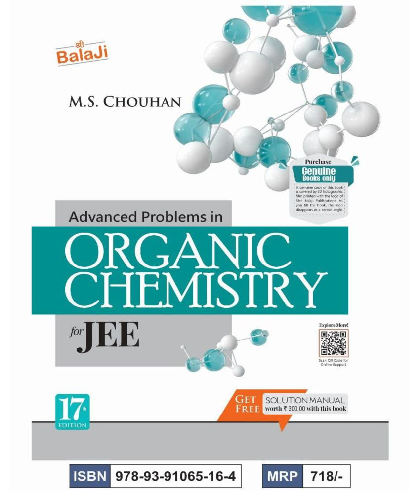     			Advanced Problems in Organic Chemistry for JEE - 17/edition, 2023-24 Session
