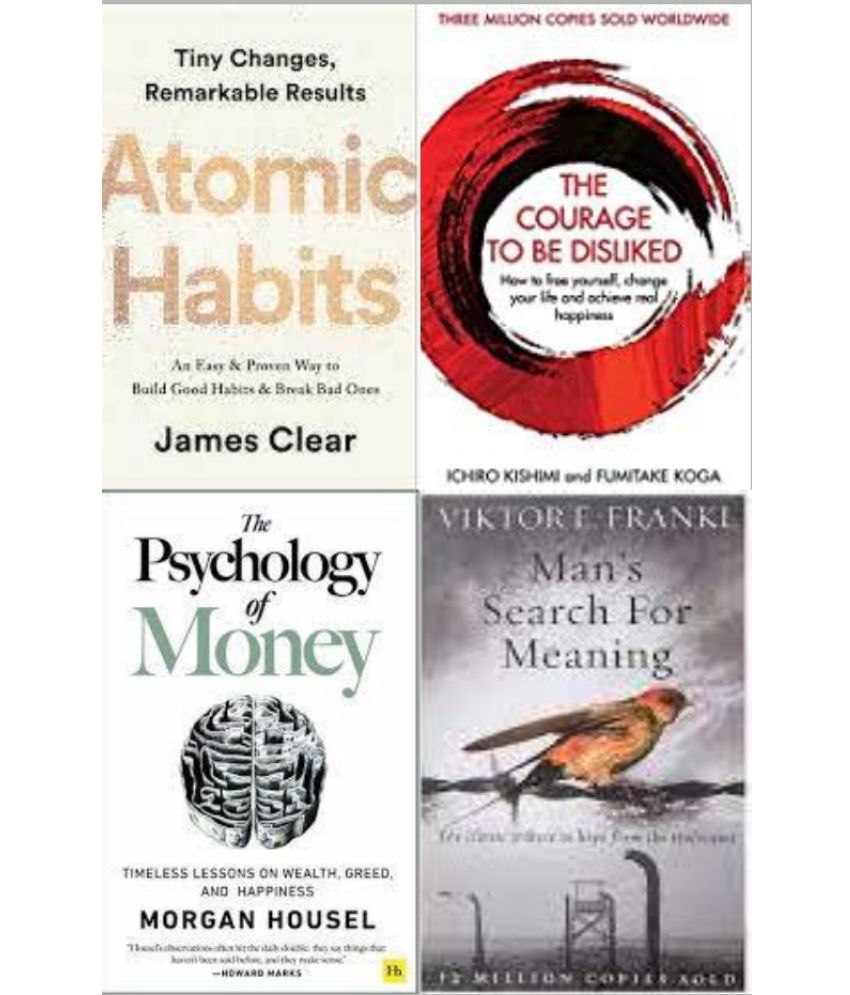     			Atomic Habits + The Psychology Of Money + The Courage To Be Disliked +  Man's Search For Meaning