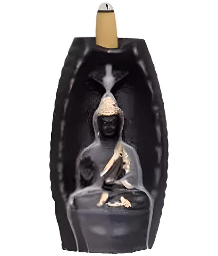     			Khushi Enterprises Tower Sitting Resin Buddha Idol 13 x 7 cms Pack of 1