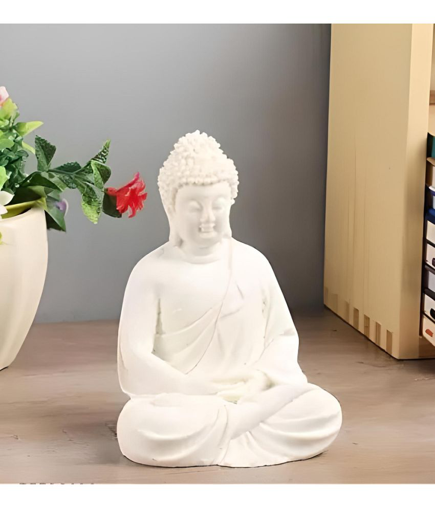     			Khushi Enterprises Meditation Resin Buddha Idol 14 x 7 cms Pack of 1