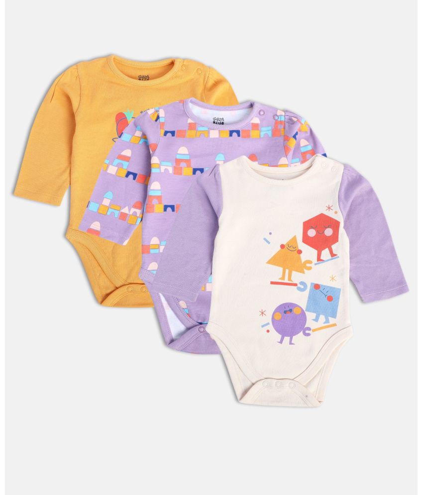     			MINI KLUB - Multi Color Cotton Bodysuit For Baby Girl ( Pack of 1 )