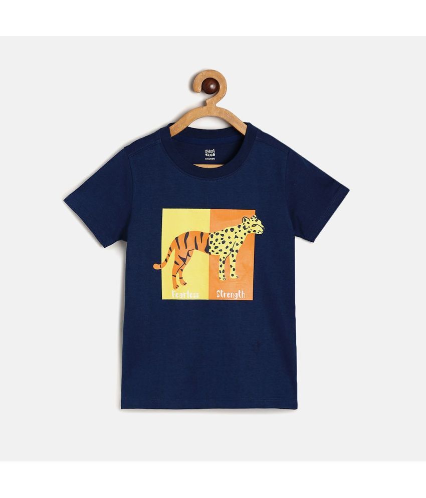     			MINI KLUB Navy Cotton Boy's T-Shirt ( Pack of 1 )