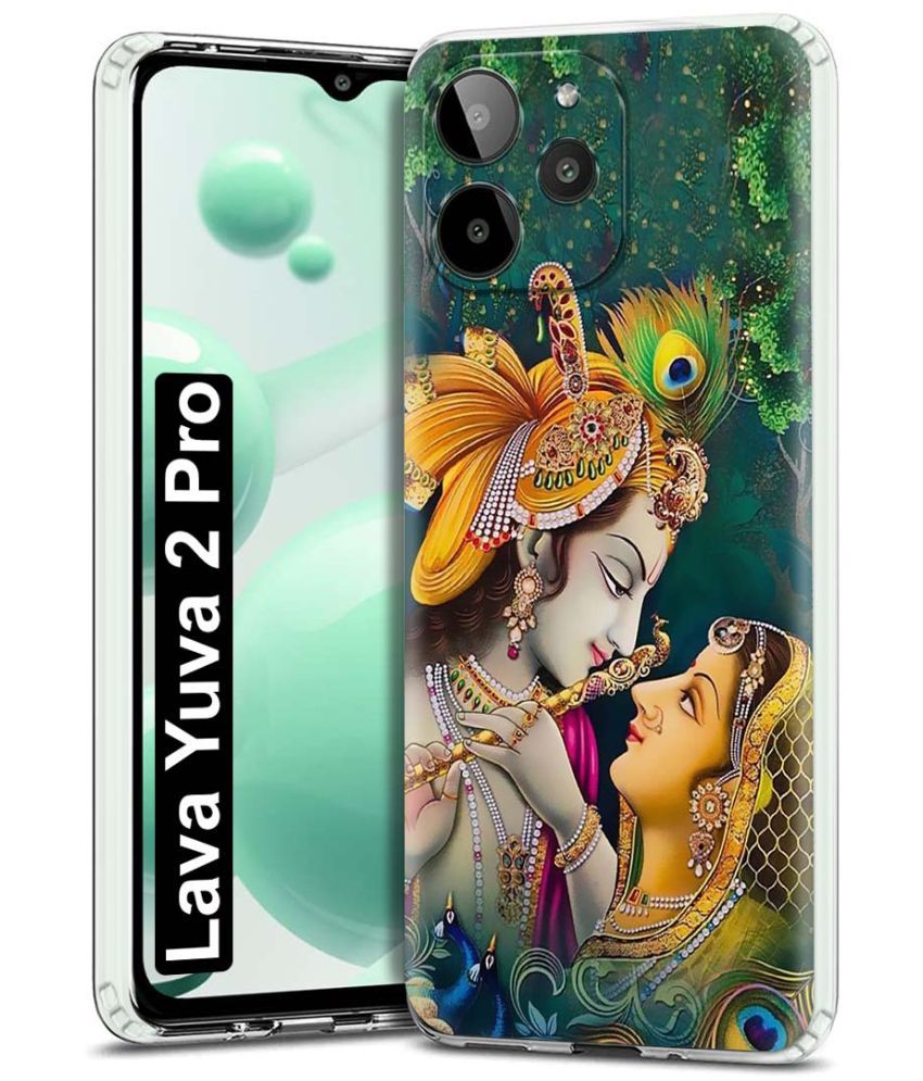     			NBOX - Multicolor Printed Back Cover Silicon Compatible For Lava YUVA 2 Pro ( Pack of 1 )