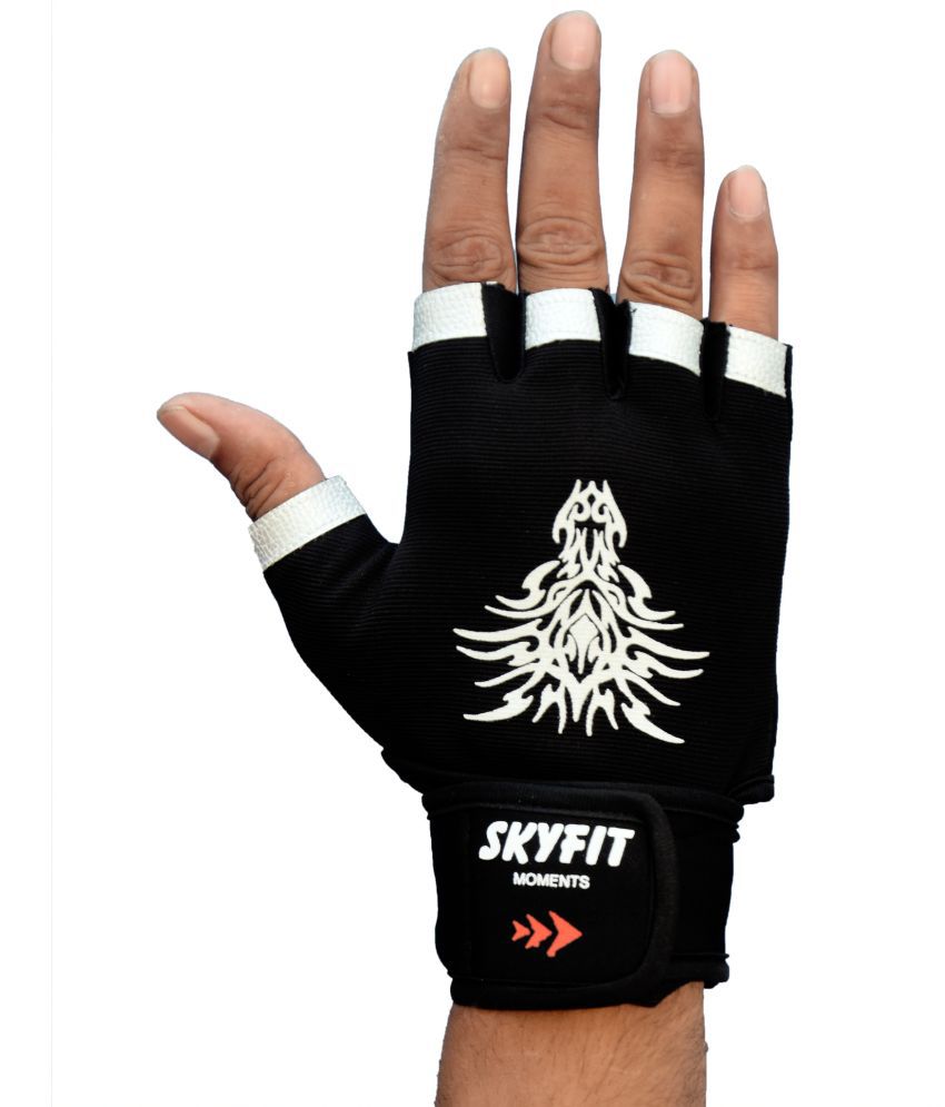     			NOSPEX - 26Gym Gloves Unisex Polyester Gym Gloves For Professional Fitness Training and Workout With Half-Finger Length