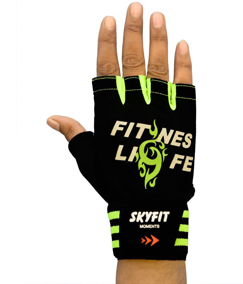     			NOSPEX - 30Fitness Life Unisex Polyester Gym Gloves For Professional Fitness Training and Workout With Half-Finger Length