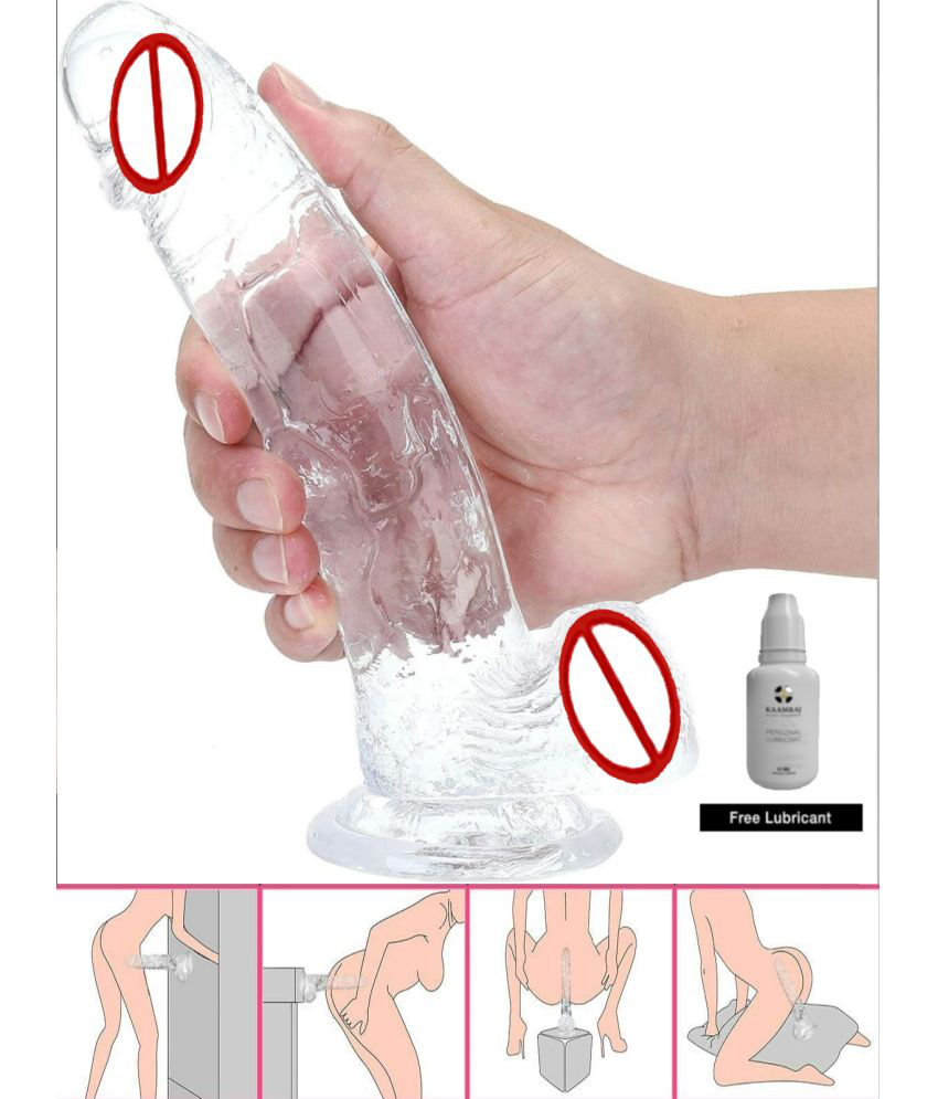     			Pocket-Friendly Transparent Dildo with Suction Cup, Body-Safe Silicone Material, Lightweight and comfortable to use