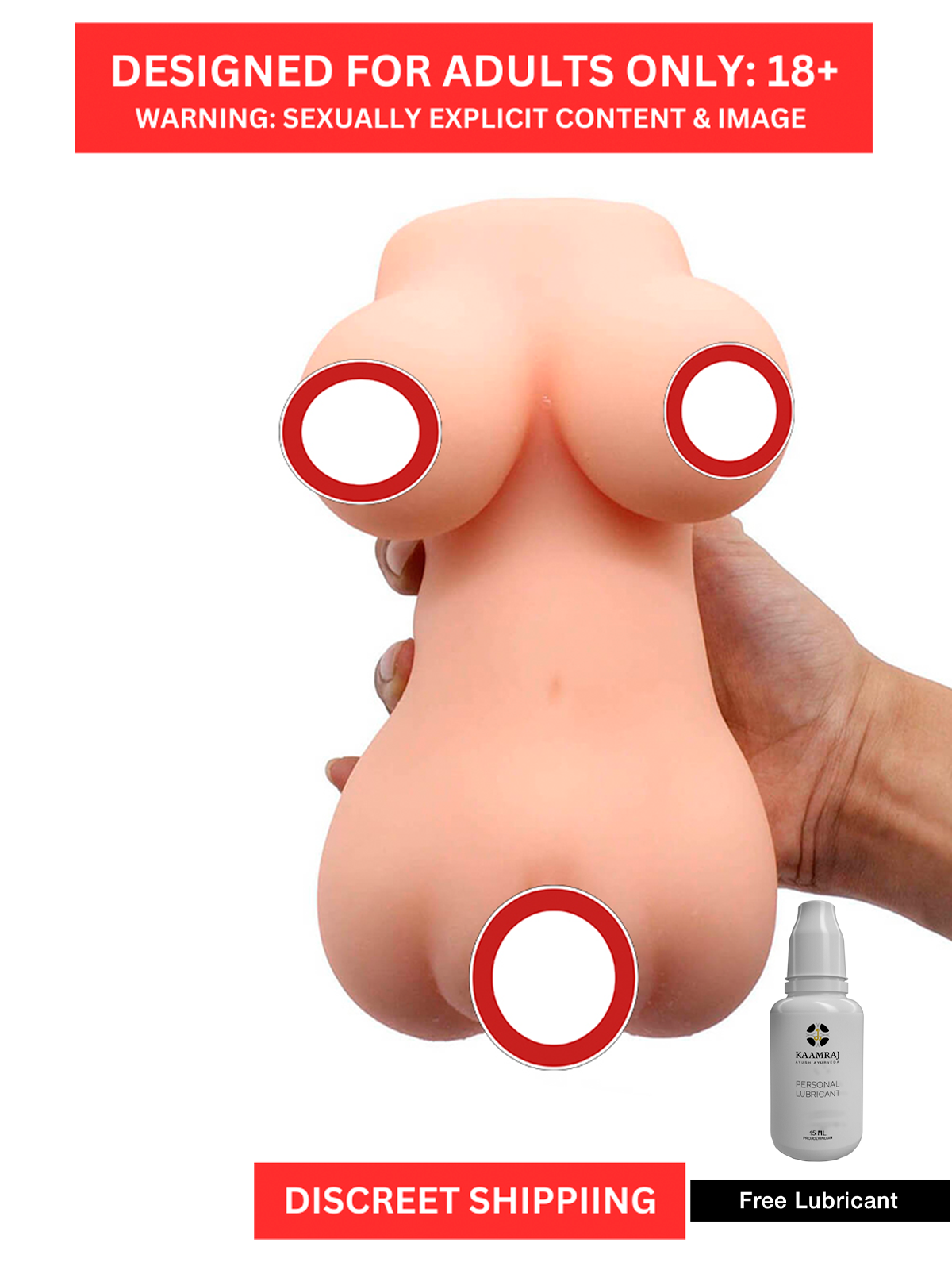     			Silky Smooth Portable Pocket Sex Doll with Realistic Body Parts - Discreet Pleasure