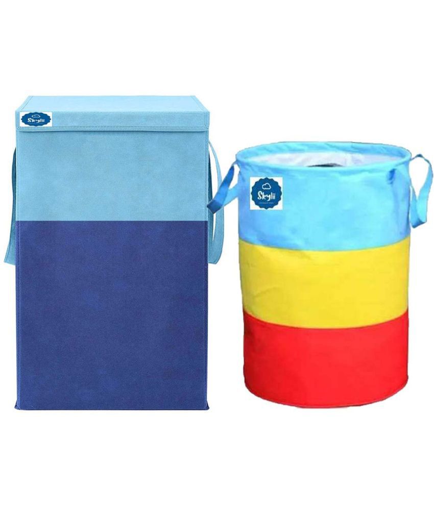     			Skylii Blue Laundry Bags ( Pack of 2 )