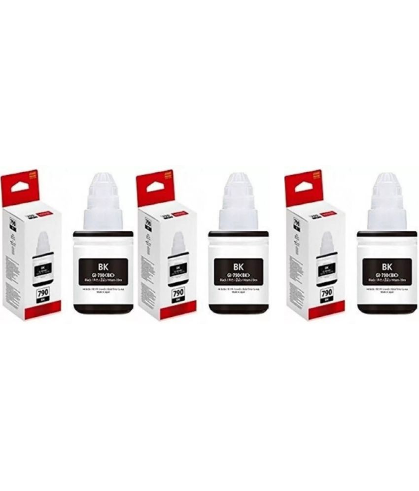     			TEQUO 790 For G1000 Ink Black Pack of 3 Cartridge for GI790 INK Cartridge Use Pixma G1000, G2000, G3000 Printers