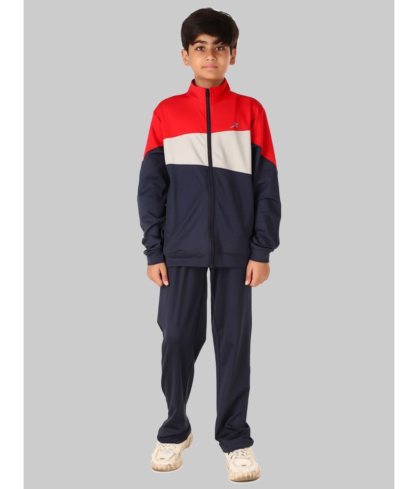     			Vector X Pack of 1 Boys Polyester Tracksuit ( Navy )