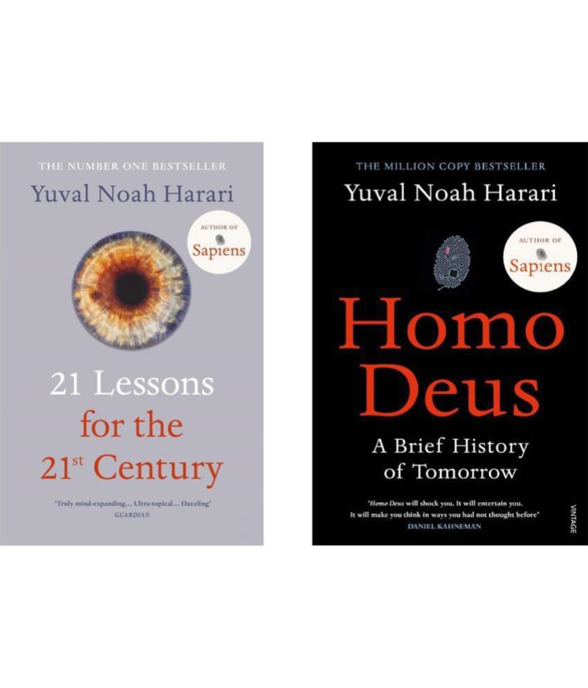     			Yuval Noah Harari 2 Books Set: 21 Lessons & Homo Deus (English, Paperback)