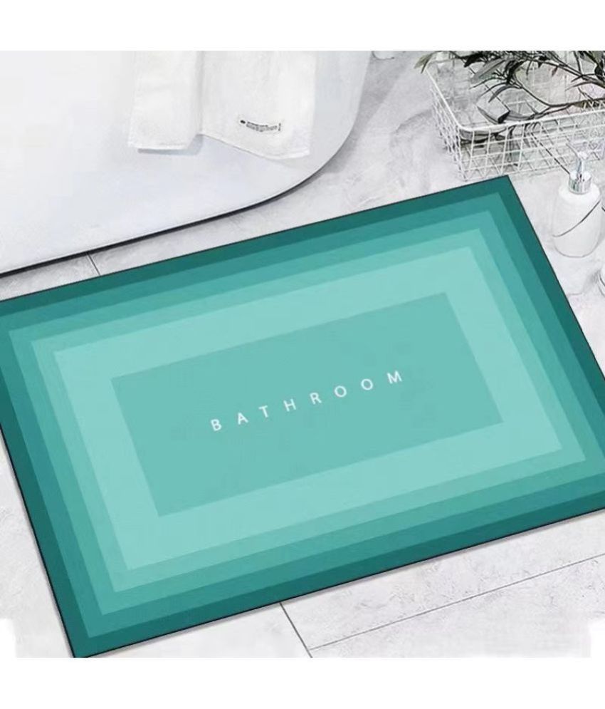     			mahek accessories Anti-skid Rubber Bath Mat 40x60 cm ( Pack of 1 ) - Green