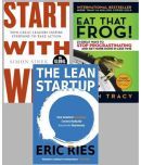 Eat That Frog!: 21 Great Ways to Stop Procrastinating and Get More Done in Less Time+Start With Why +The Lean Startup