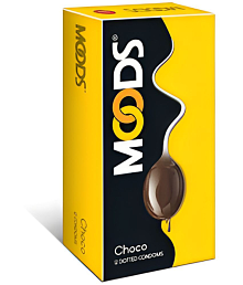 MOODS CHOCOLATE DOTTED CONDOM FOR MEN -10'S (Pack of 2)
