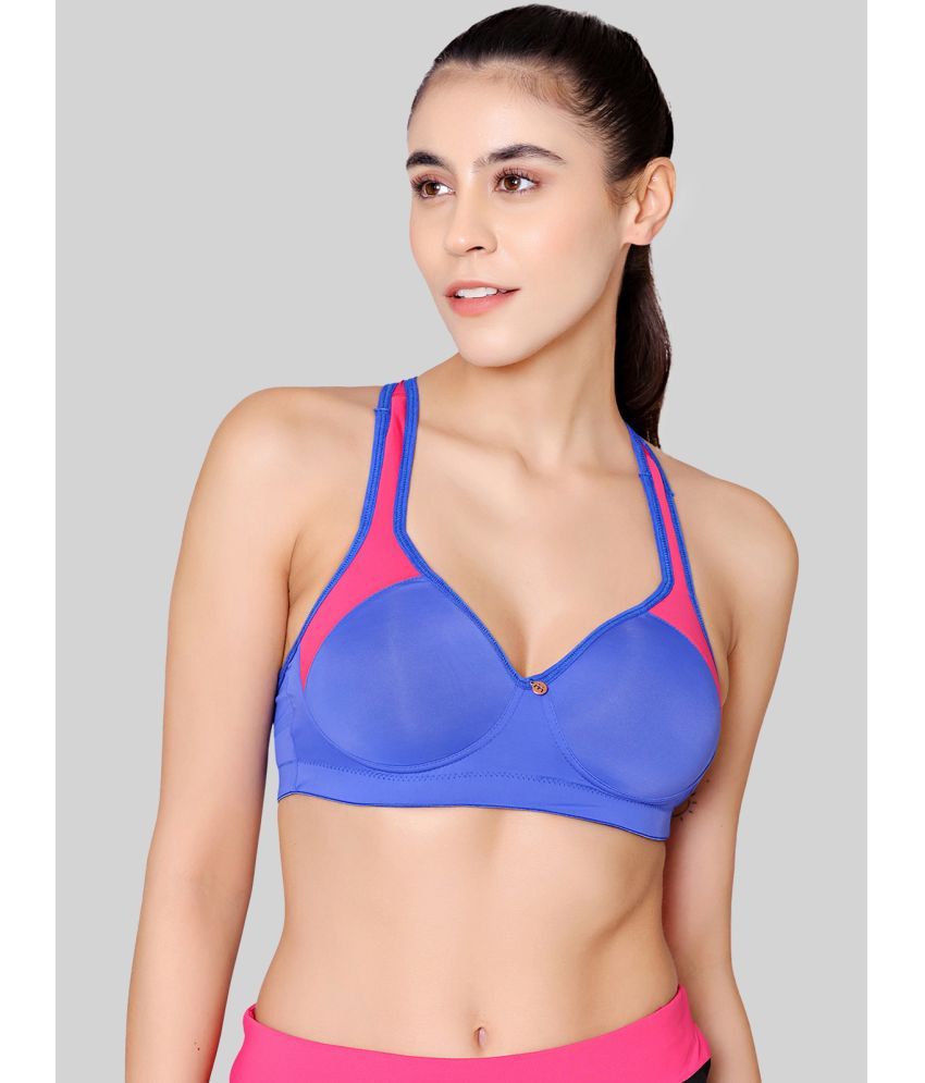     			Bodycare Blue Nylon Heavily Padded Women's Racerback bra ( Pack of 1 )