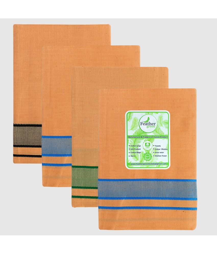     			Feather Green - Multicolor Cotton Men's Lungi ( Pack of 4 )