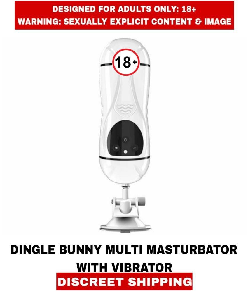     			MALE ADULT Sex Toys DINGLE BUNNY REAL FEEL VAGINA & MOUTH MULTI MASTURBATOR with RECHARGEABLE VIBRATOR and MOANIG VOICE FLESH LIGHT For Men