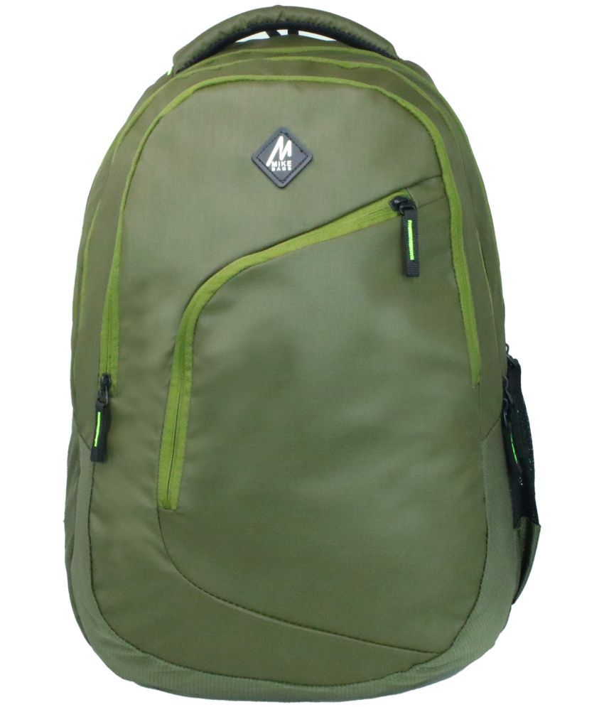     			MIKE 25 Ltrs Green Polyester College Bag